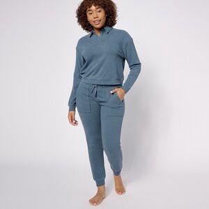 Barefoot Dreams Charcoal Collared Pullover